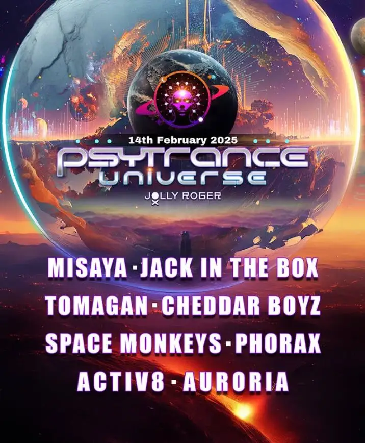 Psytrance Universe am 14. February 2025 @ Jolly Roger.