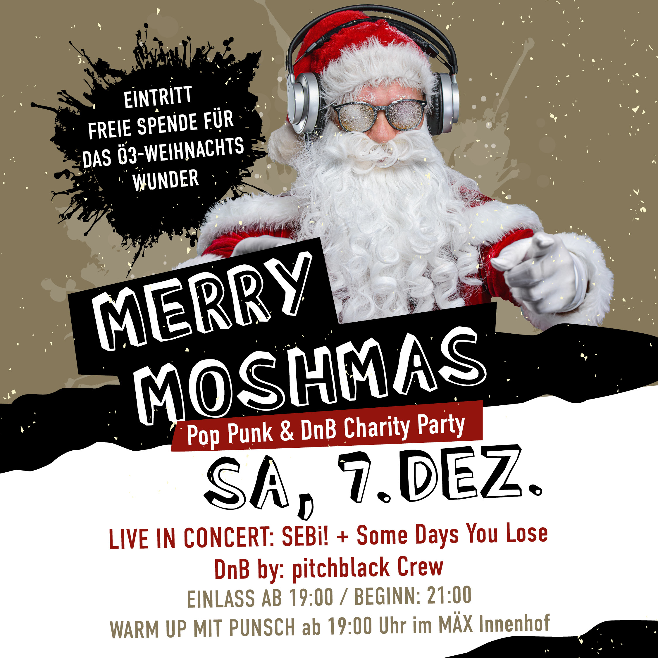 Merry Moshmas am 7. December 2024 @ MÄX.