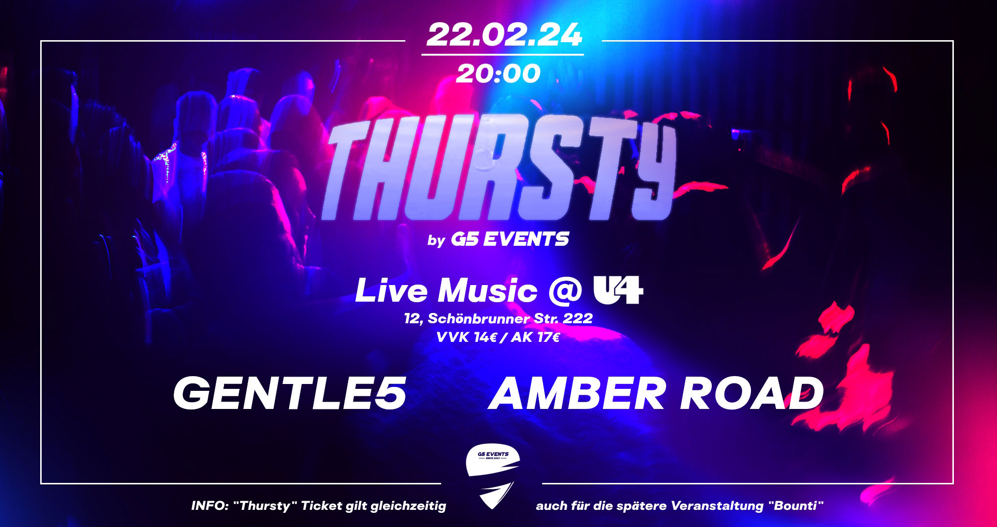 THURSTY am 22. February 2024 @ U4.