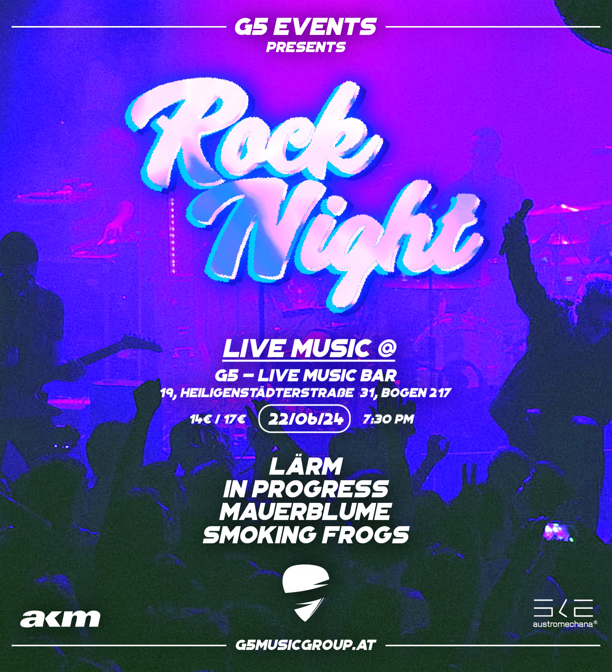 Rock Night am 22. June 2024 @ G5 Live-Music-Bar.