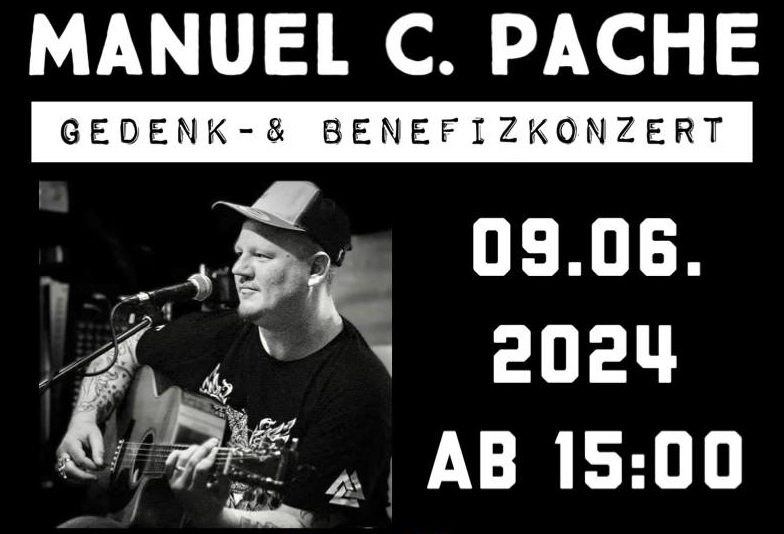 Manuel C. Pache Gedenk-& Benefizkonzert am 9. June 2024 @ Szene Wien.