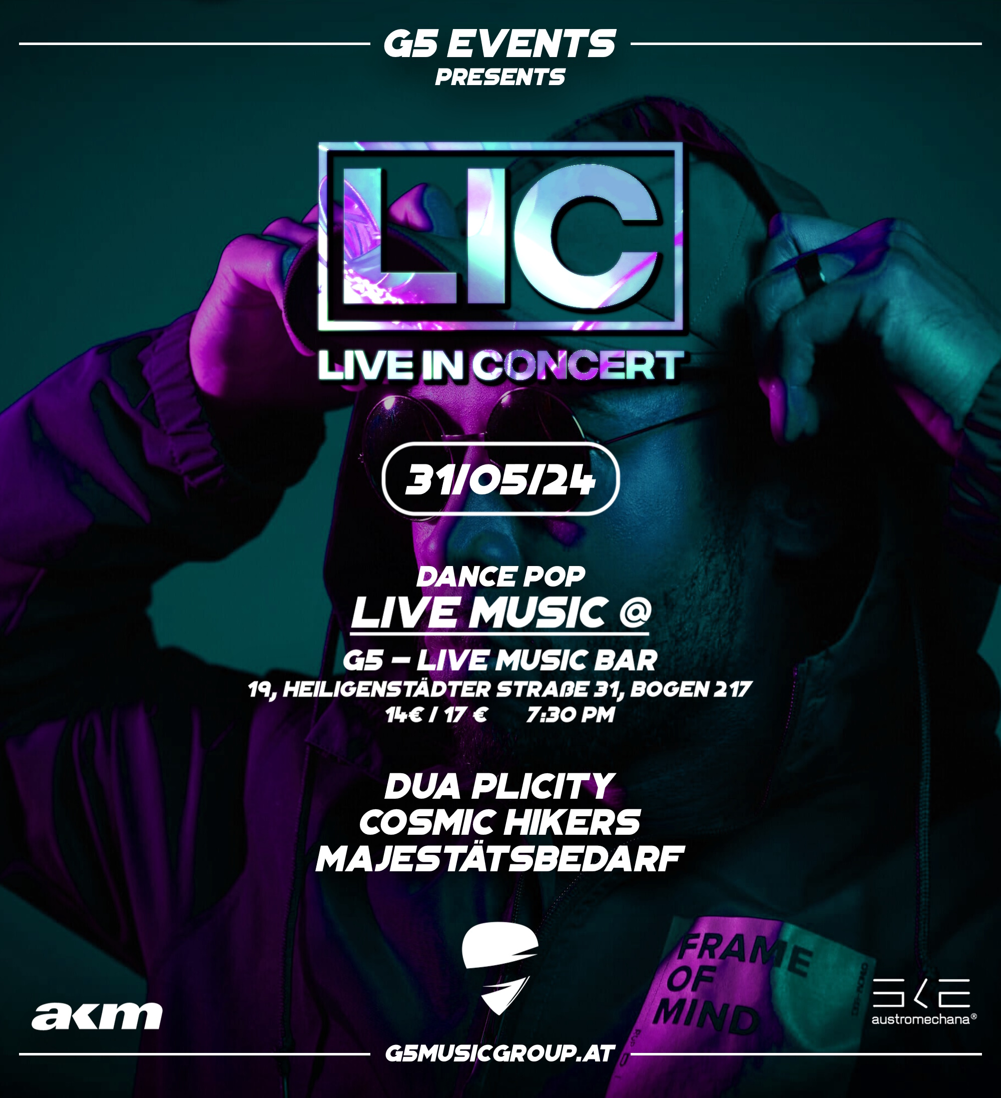 LIC - Live in Concert am 31. May 2024 @ G5 Live-Music-Bar.