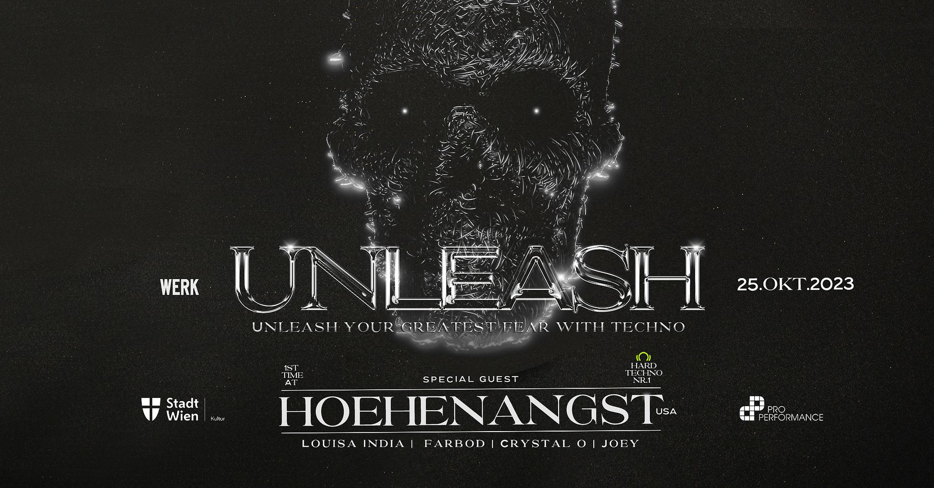 UNLEASH x HOEHENANGST am 25. October 2023 @ Das Werk.