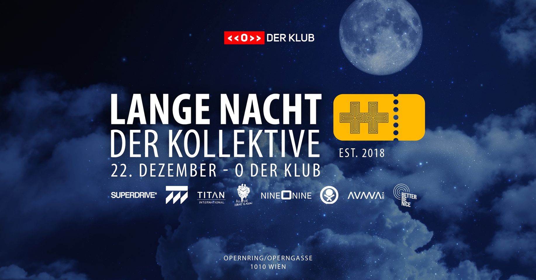 Die lange Nacht der Kollektive unter der Oper am 22. December 2023 @ O - Der Klub.