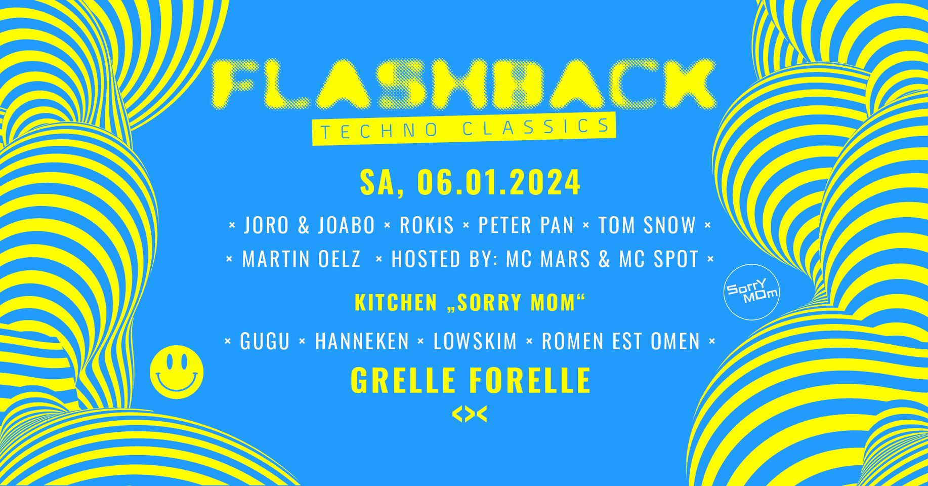 FLASHBACK Techno Classics am 11. November 2023 @ Grelle Forelle.