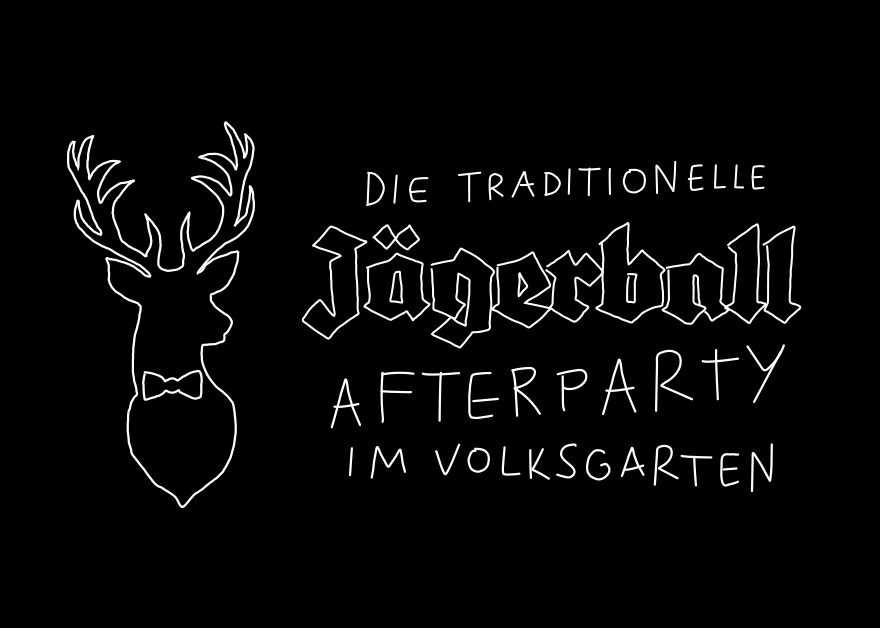 Die traditionelle Jägerball Afterparty im Volksgarten