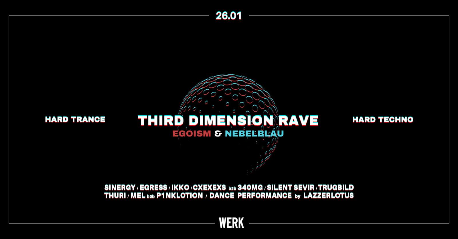 THIRD DIMENSION RAVE am 26. January 2024 @ Das Werk.