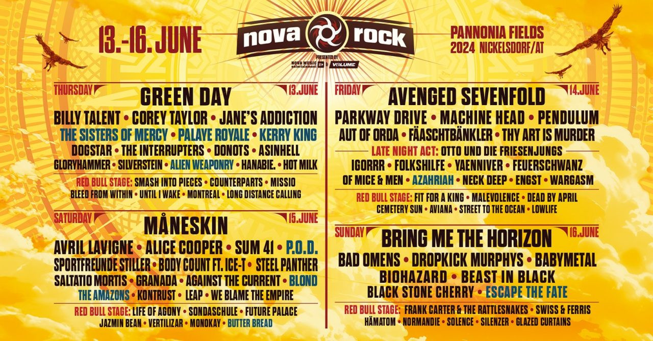 Nova Rock Festival 2024 Pannonia Fields, Nickelsdorf · 13.06.2024