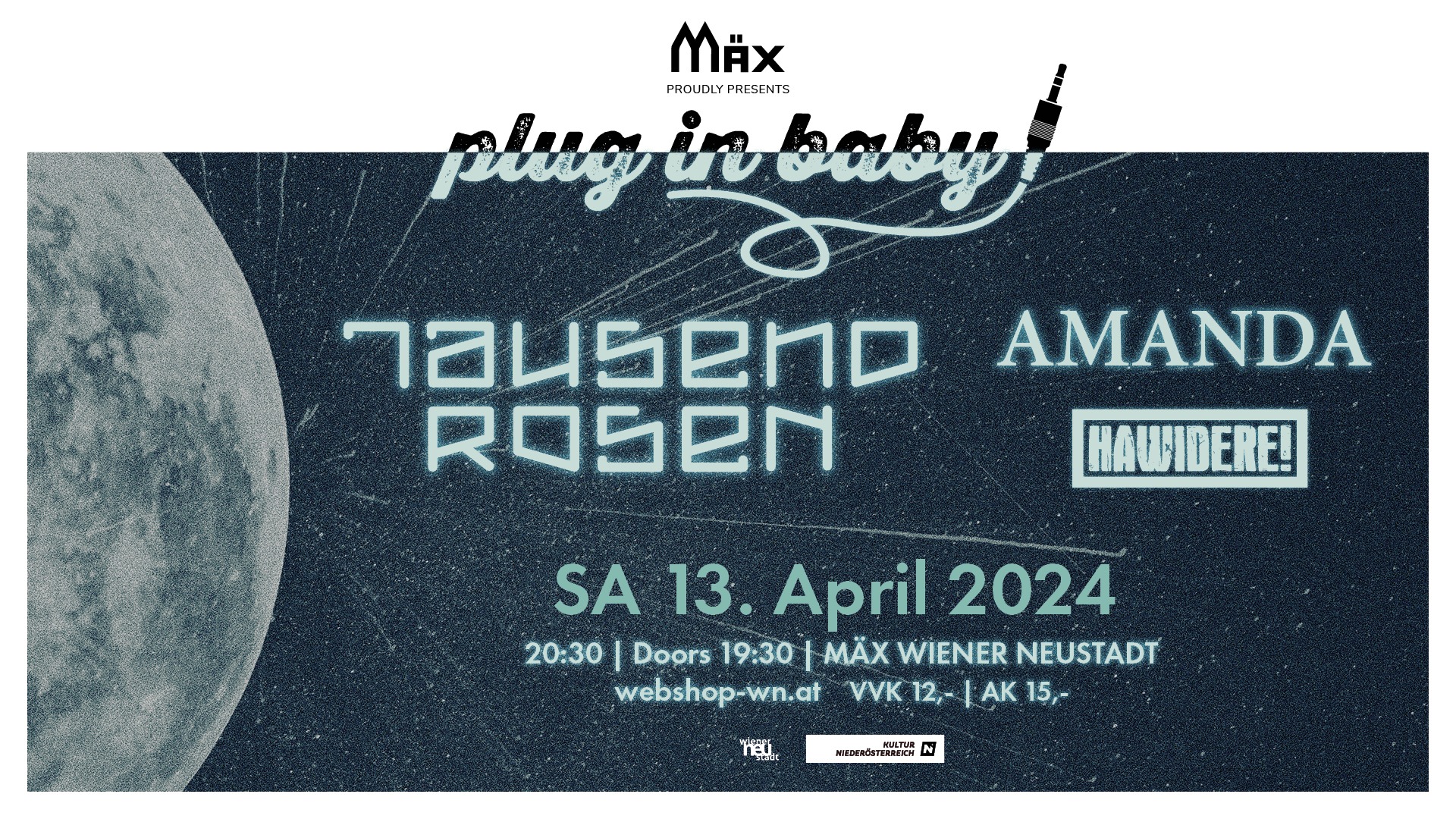 PLUG IN, BABY! am 13. April 2024 @ MÄX.