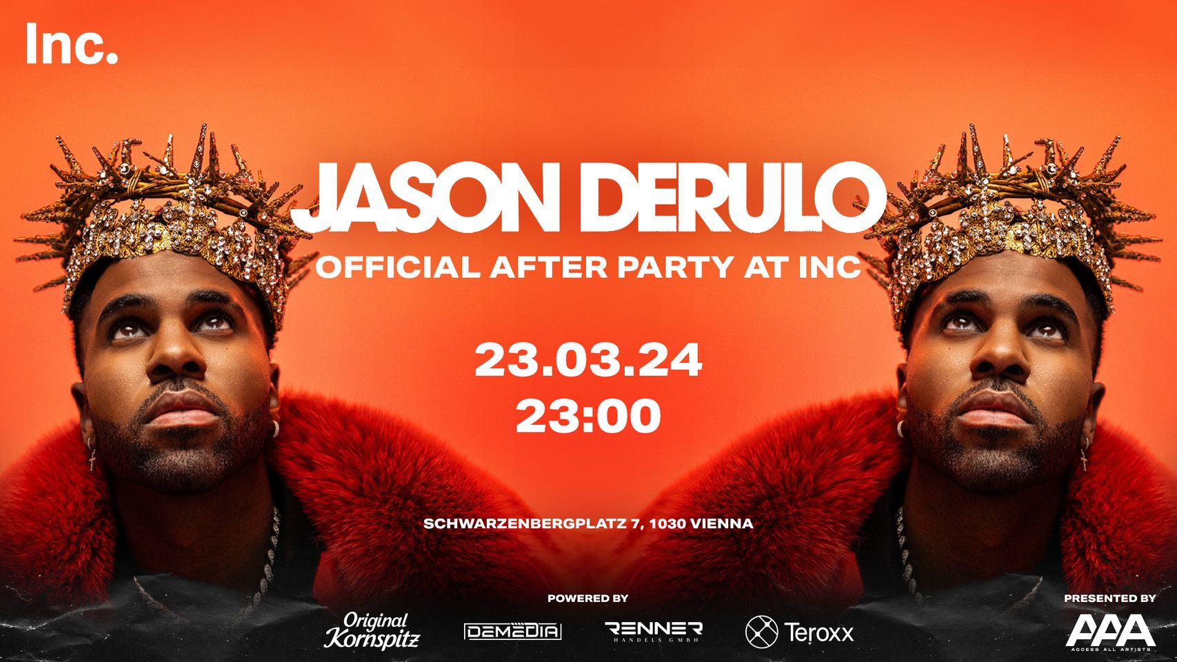 Official Aftershowparty Hosted by Jason Derulo am 23. March 2024 @ Inc..