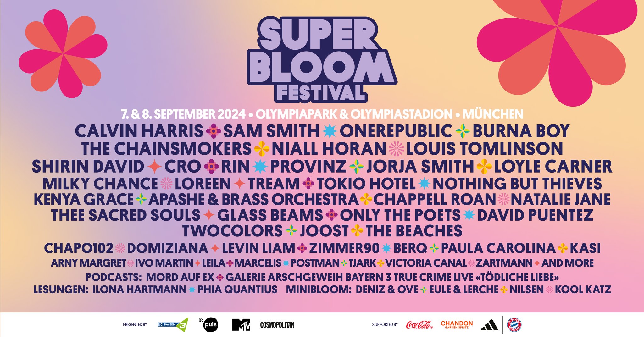 Superbloom Festival 2024 am 7. September 2024 @ München Olympiahalle.