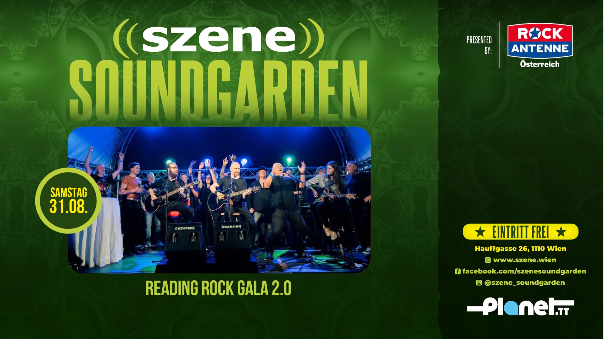 Reading Rock Gala 2.0 am 31. August 2024 @ Szene Wien.