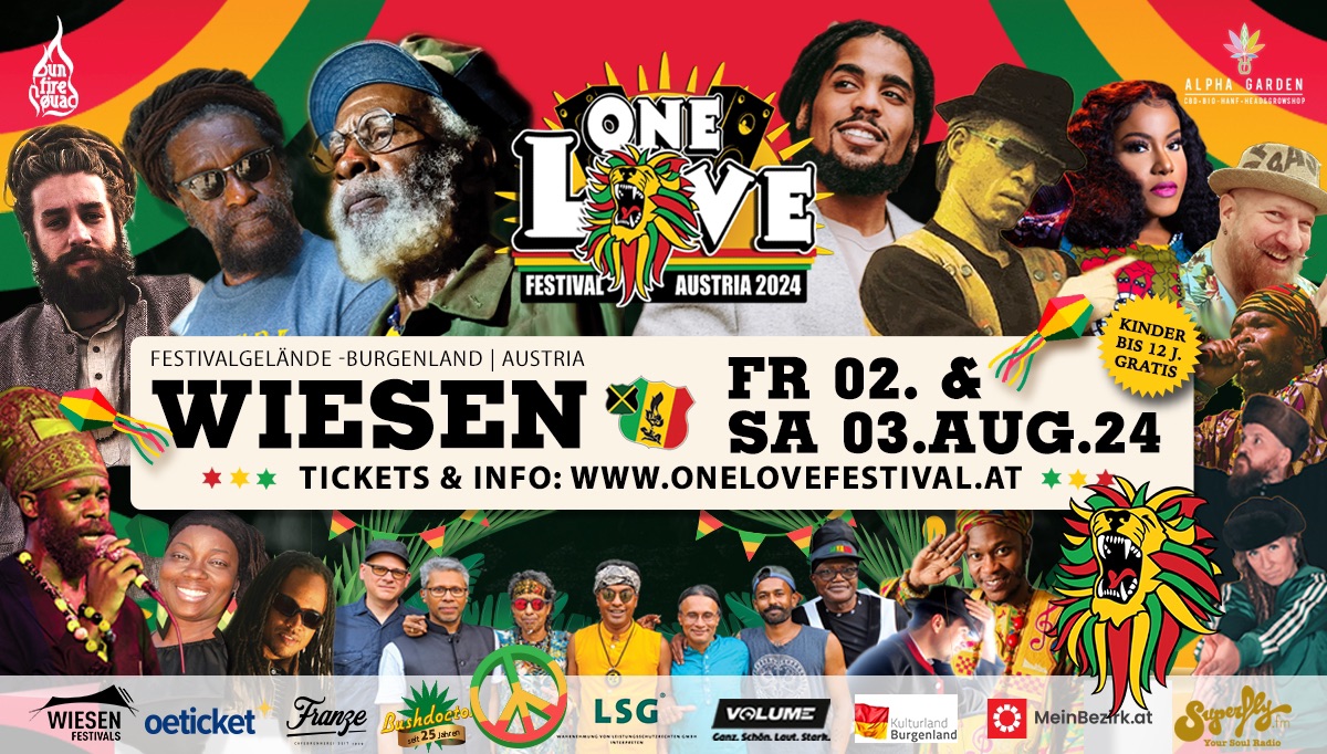 One Love Reggae Festival 2024 am 2. August 2024 @ Festivalgelände Wiesen.