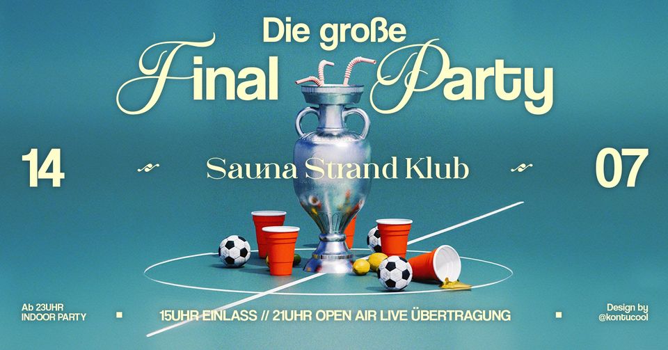 Die große EM Final Party am 14. July 2024 @ Pratersauna.