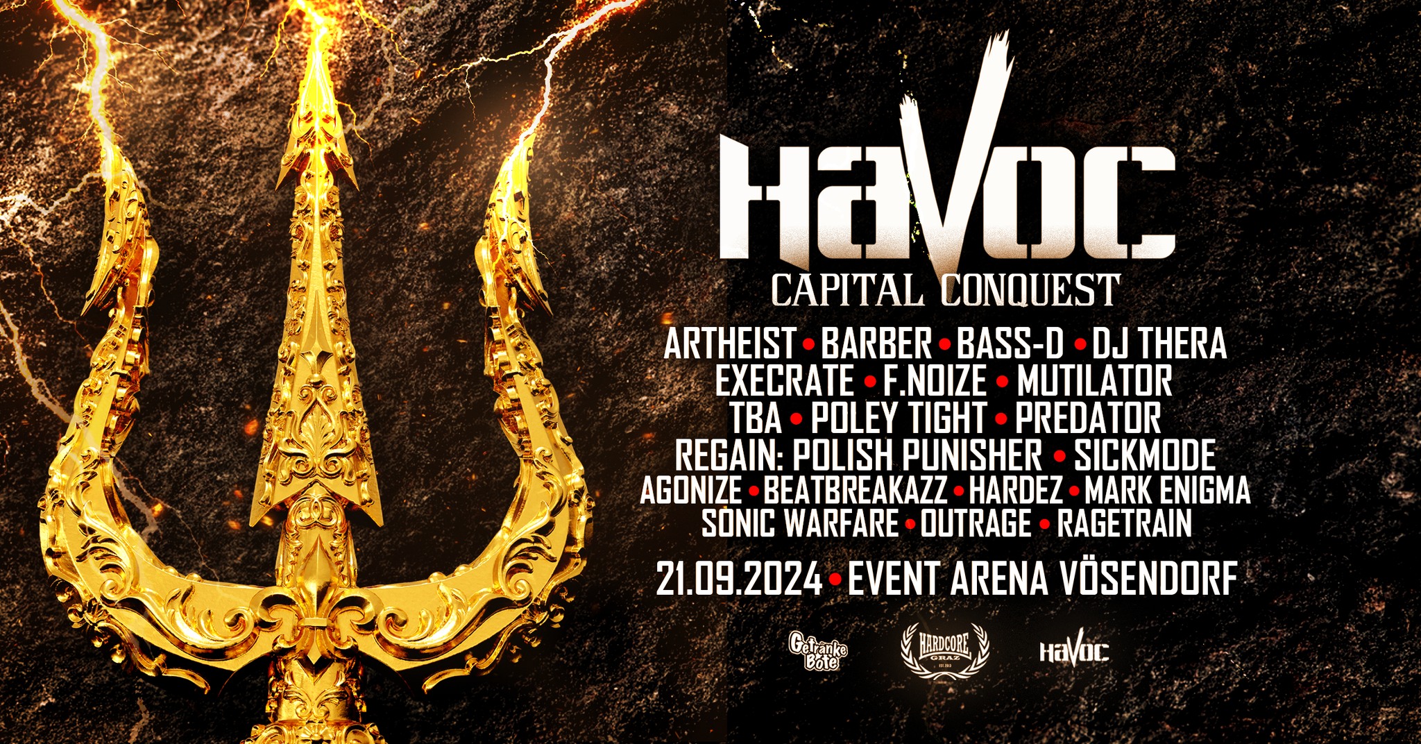 Havoc: Capital Conquest am 21. September 2024 @ Event Arena Vösendorf.