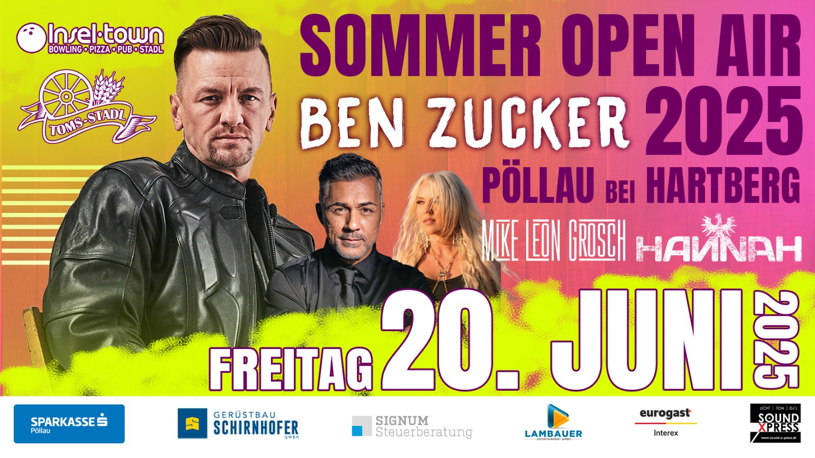 Sommer Open Air am 20. June 2025 @ Inseltown.