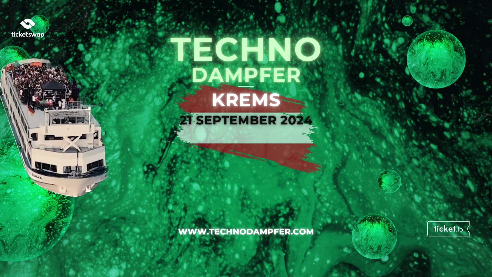 Techno Dampfer Krems am 21. September 2024 @ Stein an der Donau.