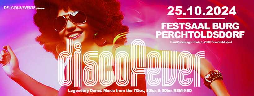 Discofever am 25. October 2024 @ Festsaal, Burg Perchtoldsdorf.