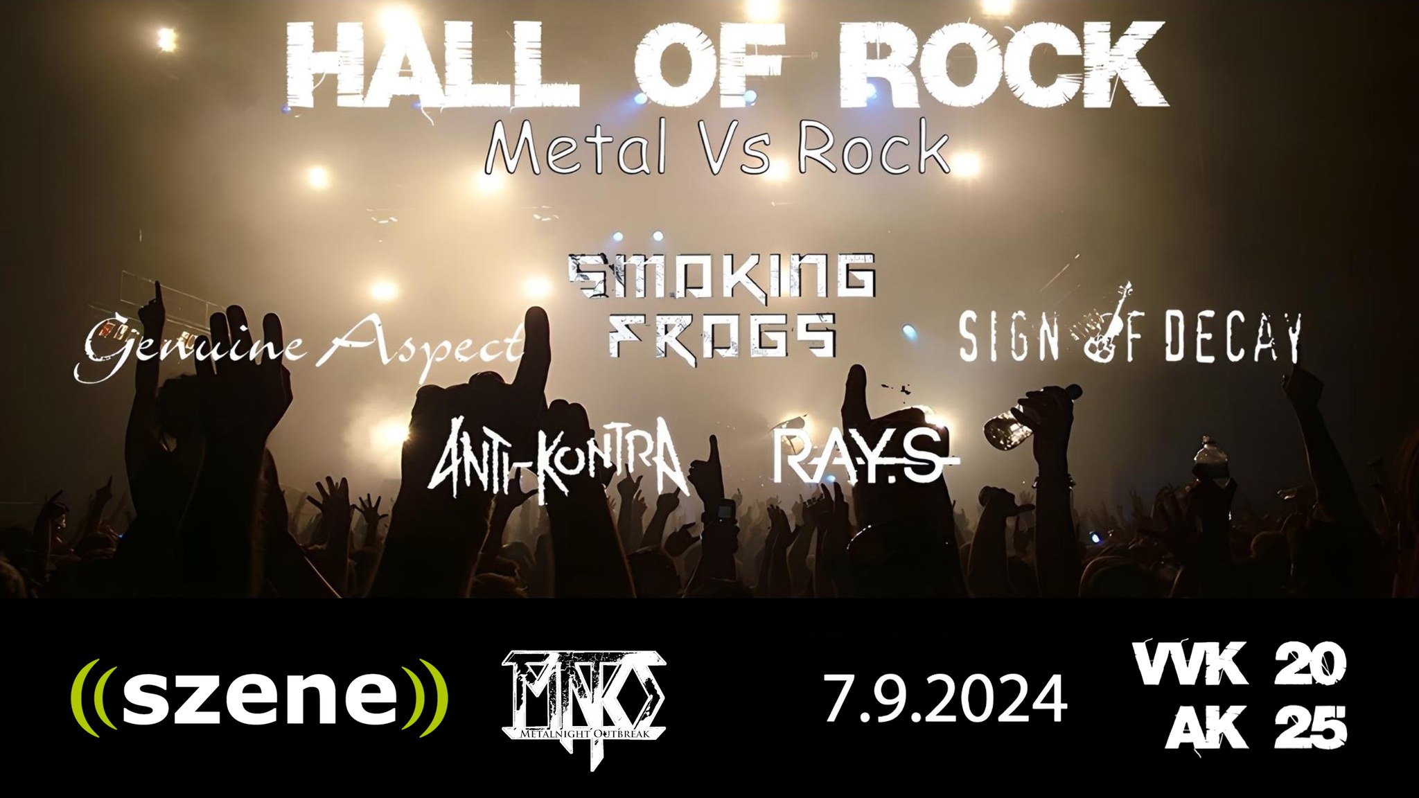 Hall of Rock Autumn Edition am 7. September 2024 @ Szene Wien.