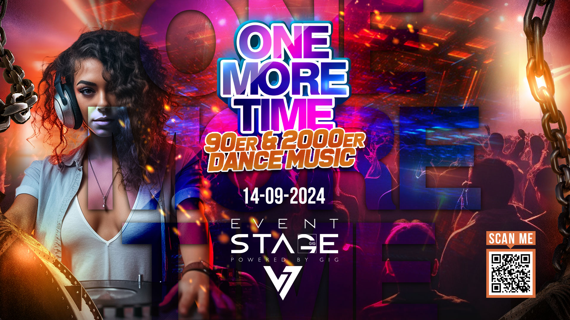 One More Time - 90er/2000er Dance am 14. September 2024 @ Eventstage Klagenfurt.