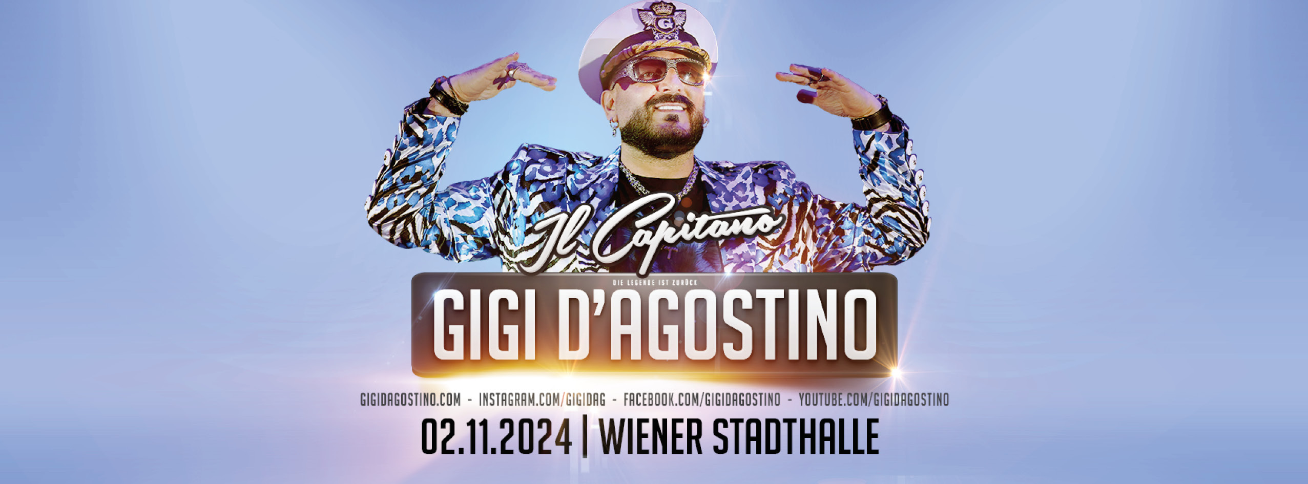 GIGI D'AGOSTINO am 2. November 2024 @ Wiener Stadthalle.