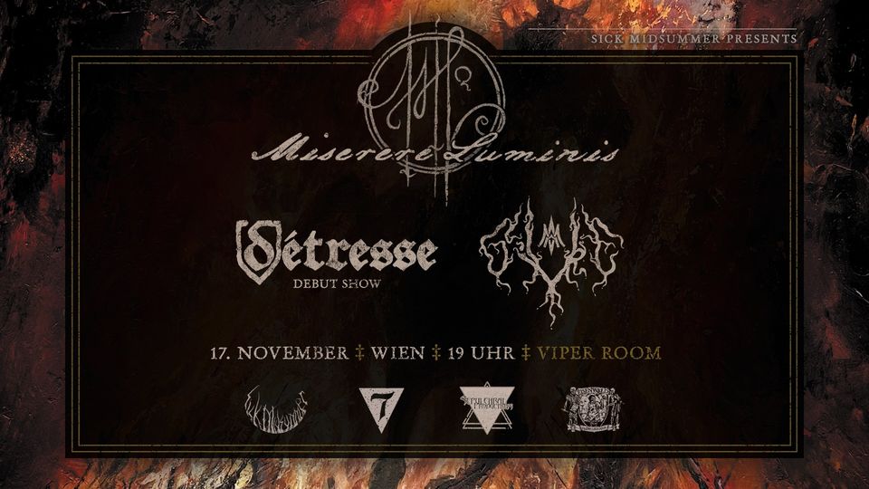 Miserere Luminis / Détresse / Givre am 17. November 2024 @ Viper Room.