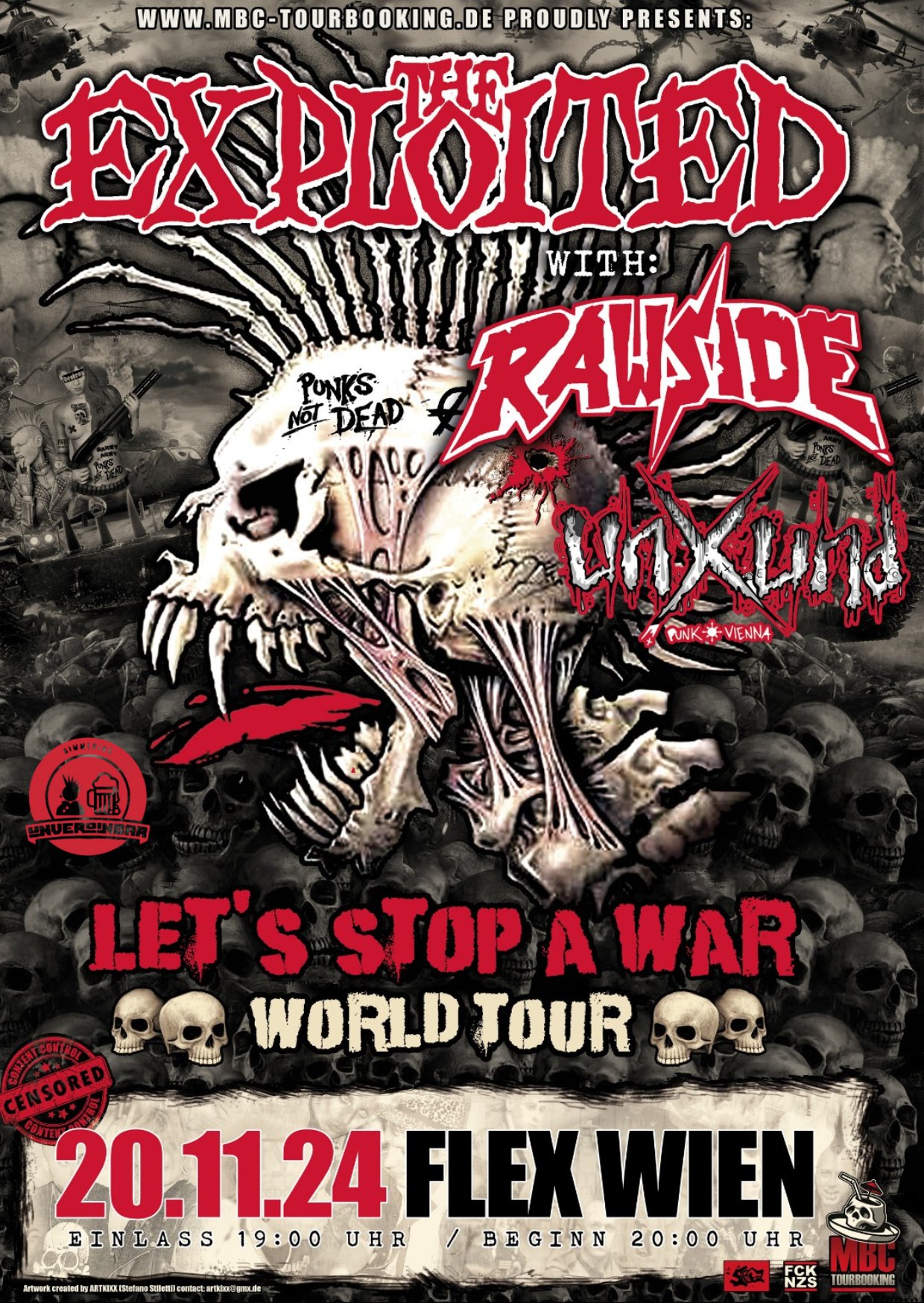 The Exploited am 20. November 2024 @ Flex.