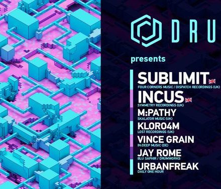 Drumworks presents Sublimit (Dispatch) & Incus (Symmetry)