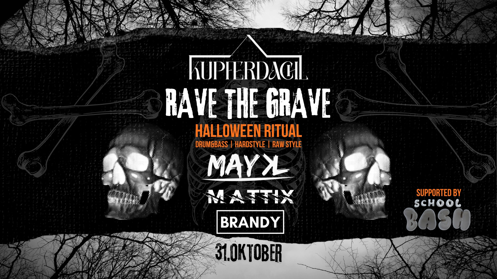 RAVE the GRAVE am 31. October 2024 @ Kupferdachl.