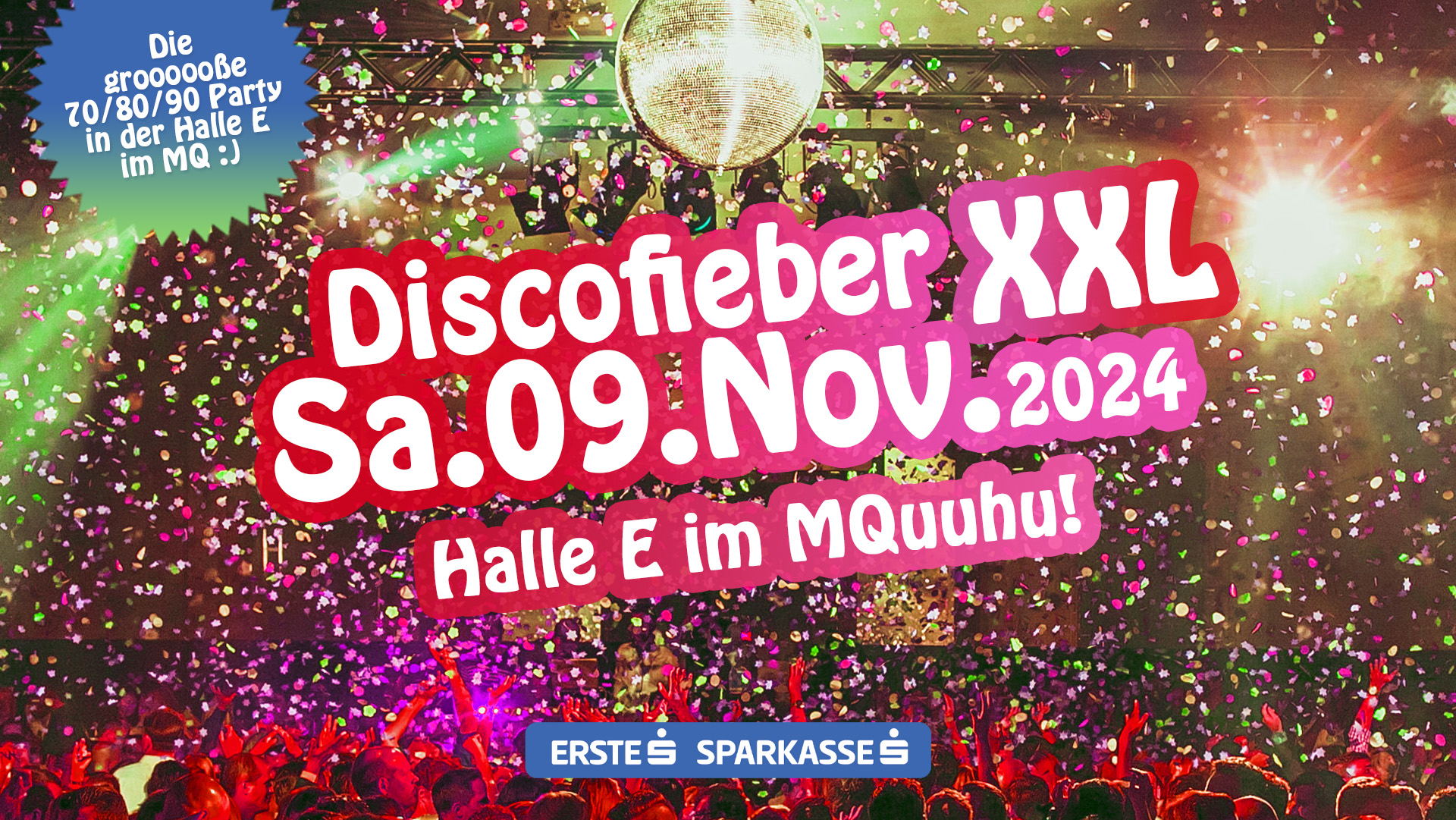 Discofieber XXL am 9. November 2024 @ Museumsquartier.