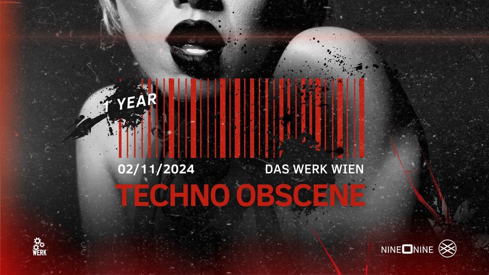 1 Year Techno Obscene am 2. November 2024 @ Das Werk.