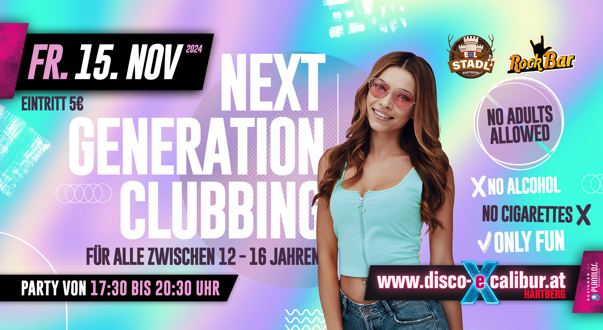 NEXT GENERATION Clubbing am 15. November 2024 @ Disco Excalibur Hartberg.