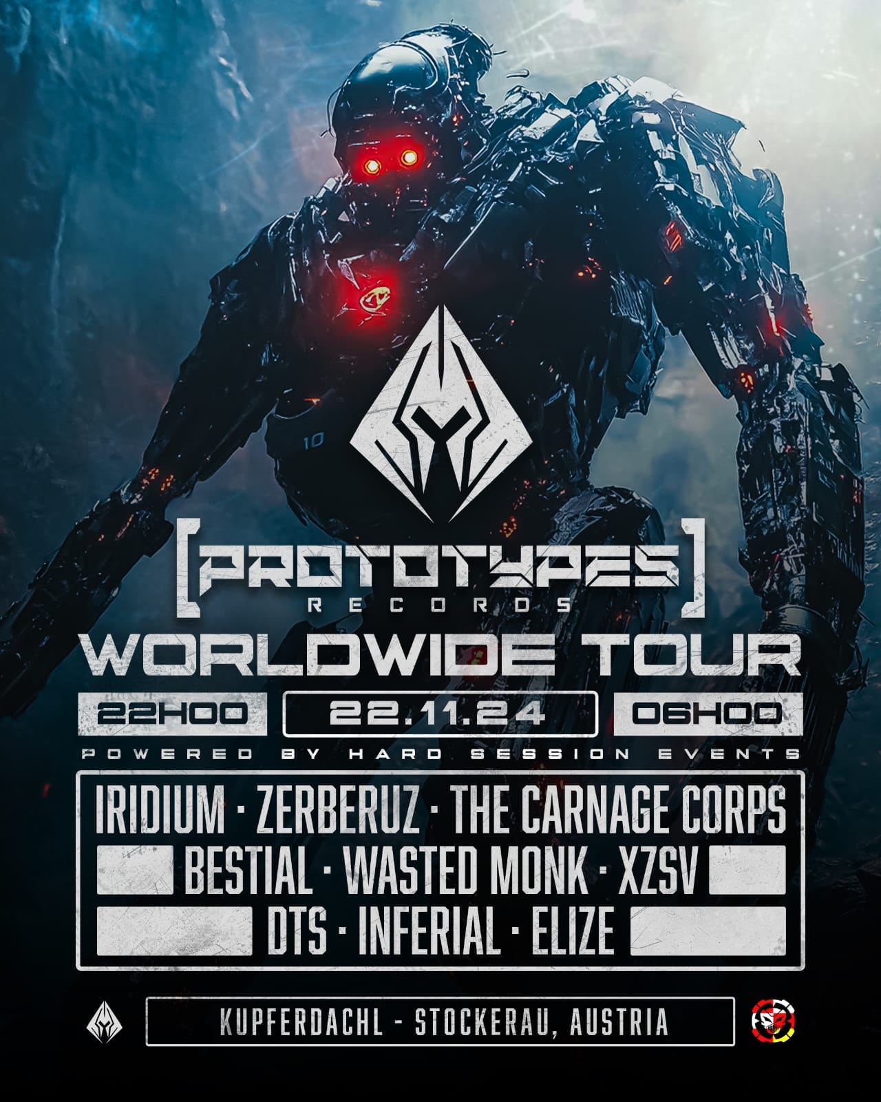 Prototypes Records Worldwide Tour in Austria am 22. November 2024 @ Kupferdachl.