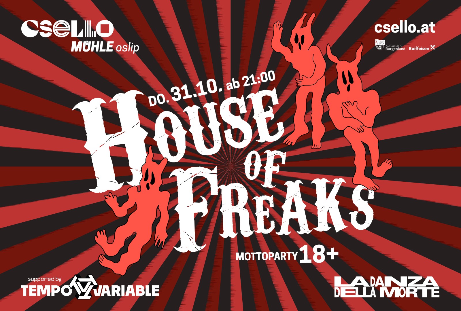 House of Freaks am 31. October 2024 @ Csello Mühle.