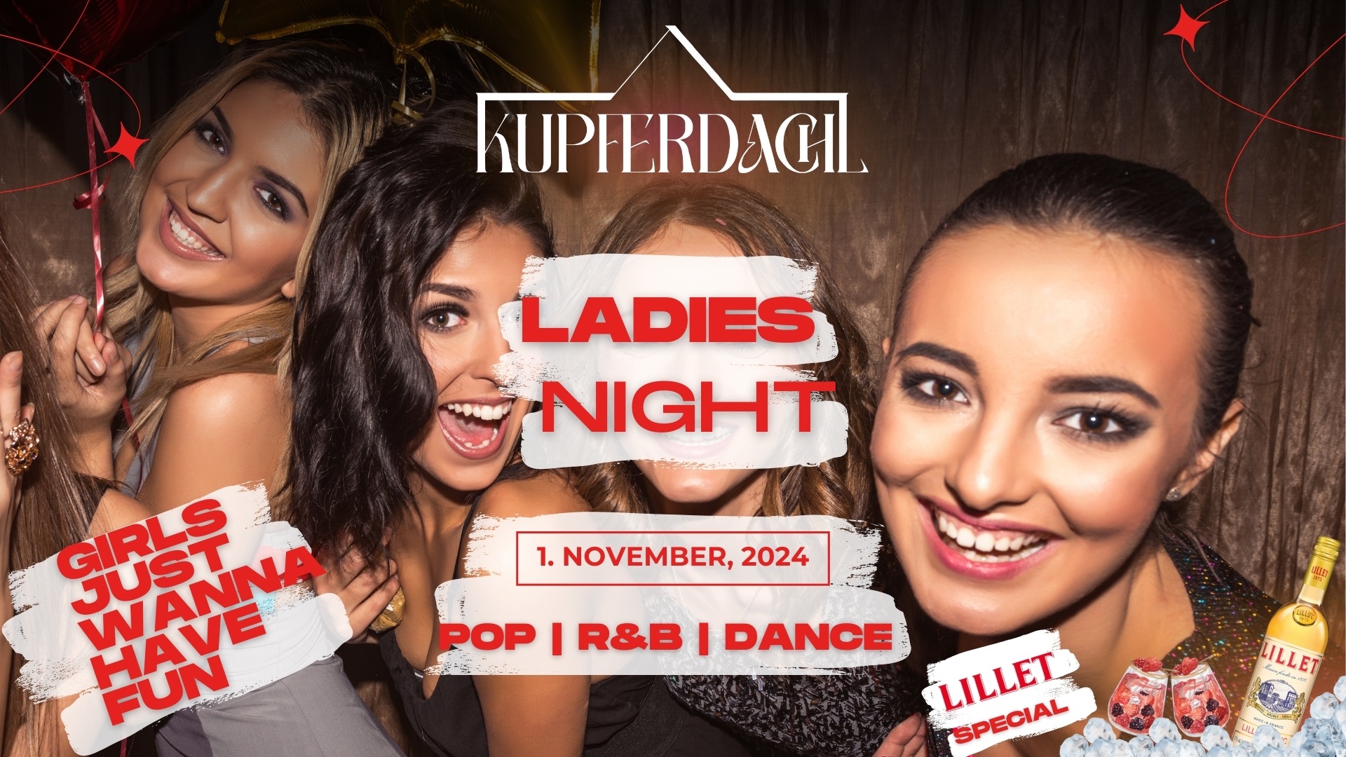 Ladies Night am 1. November 2024 @ Kupferdachl.