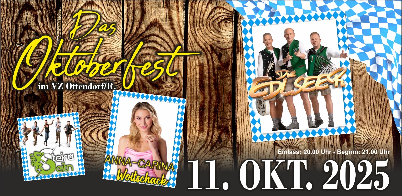 Das Oktoberfest 2025 am 11. October 2025 @ Veranstaltungszentrum Ottendorf.