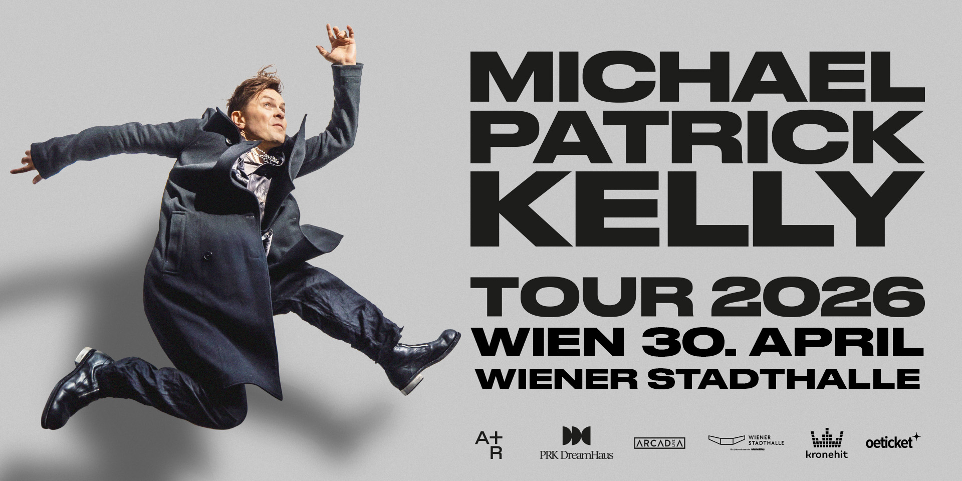 Michael Patrick Kelly am 30. April 2026 @ Wiener Stadthalle.