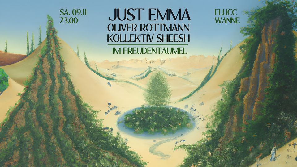 Just Emma im Freudentaumel mit Oliver Rottmann & Kollektiv Sheesh am 9. November 2024 @ Flucc.