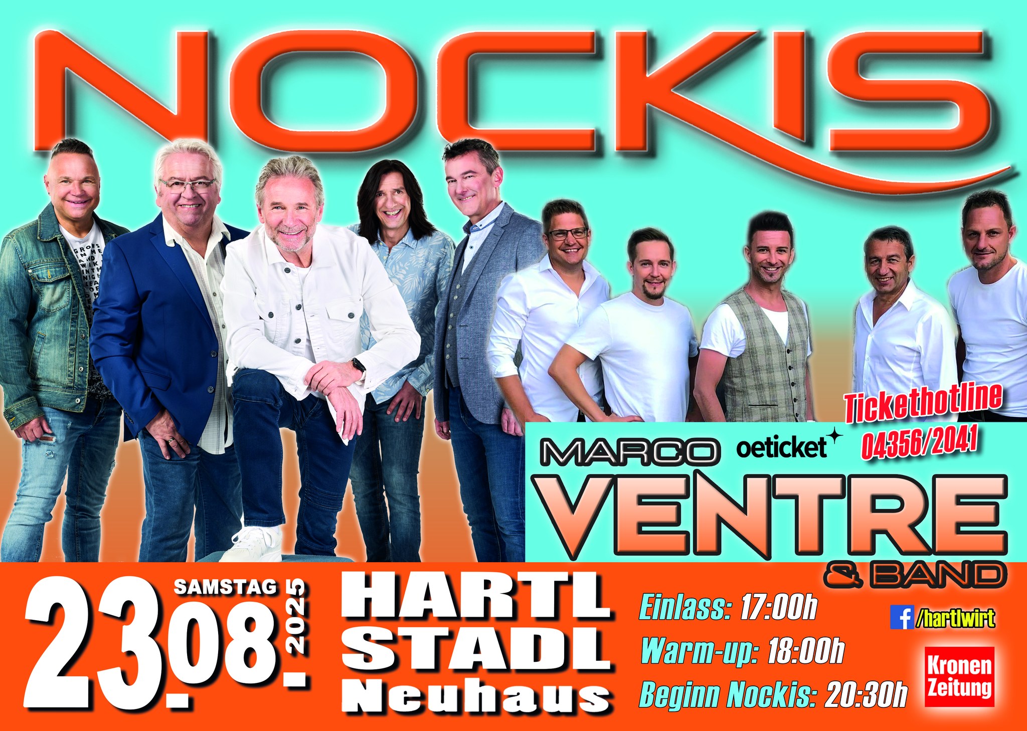 Nockis & Marco Ventre am 23. August 2025 @ Hartl Stadl.