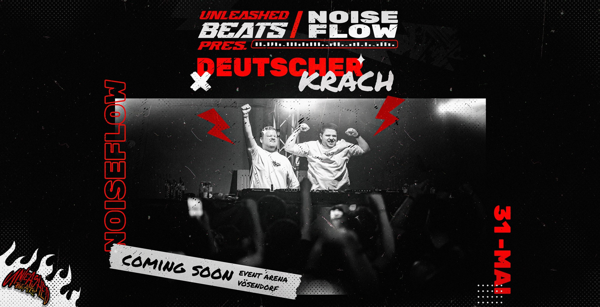 NOISEFLOW pres. Deutscher Krach Österreich Edition am 31. May 2025 @ Event Arena Vösendorf.