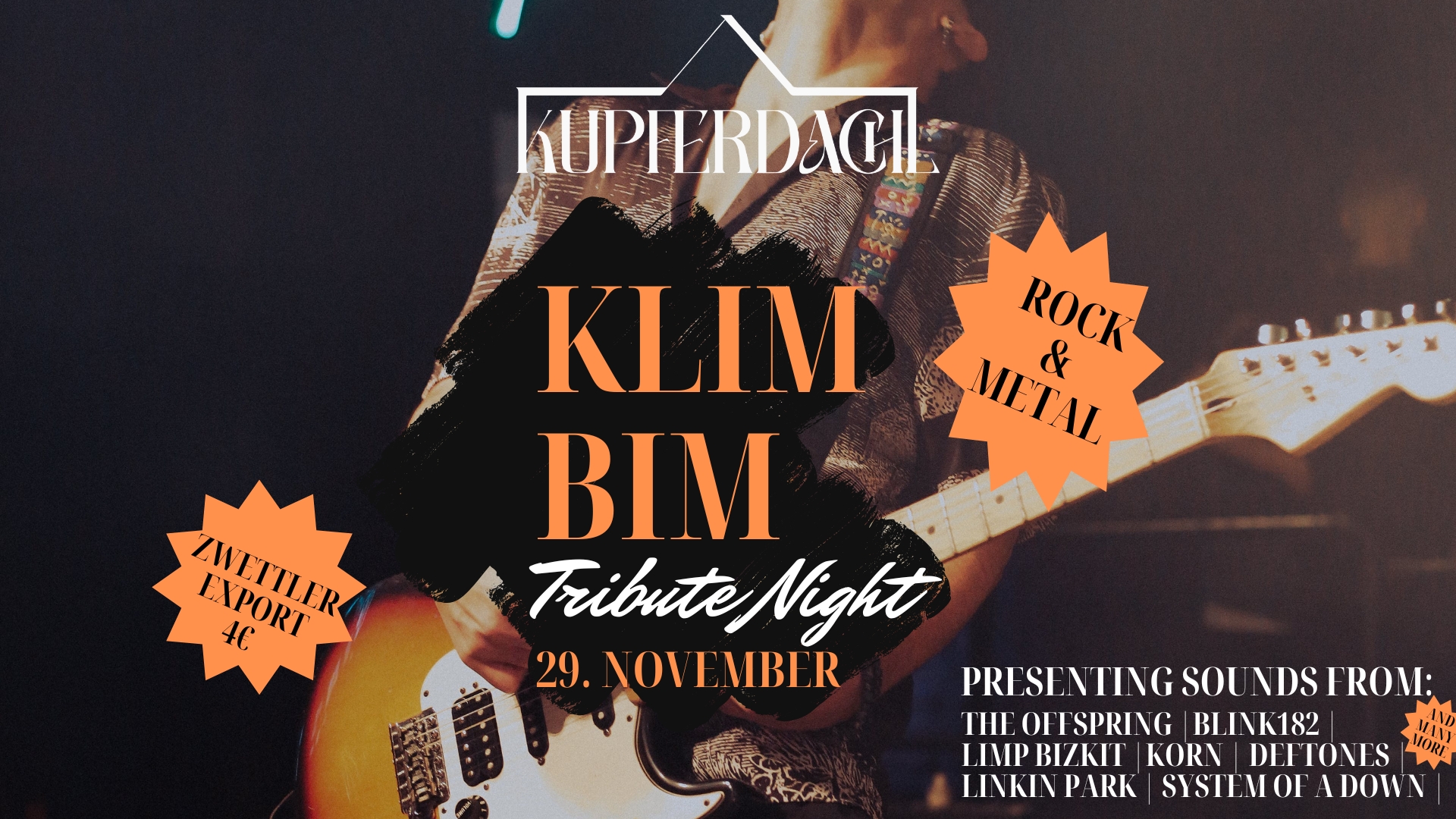 KLIMBIM Tribute Night am 29. November 2024 @ Kupferdachl.