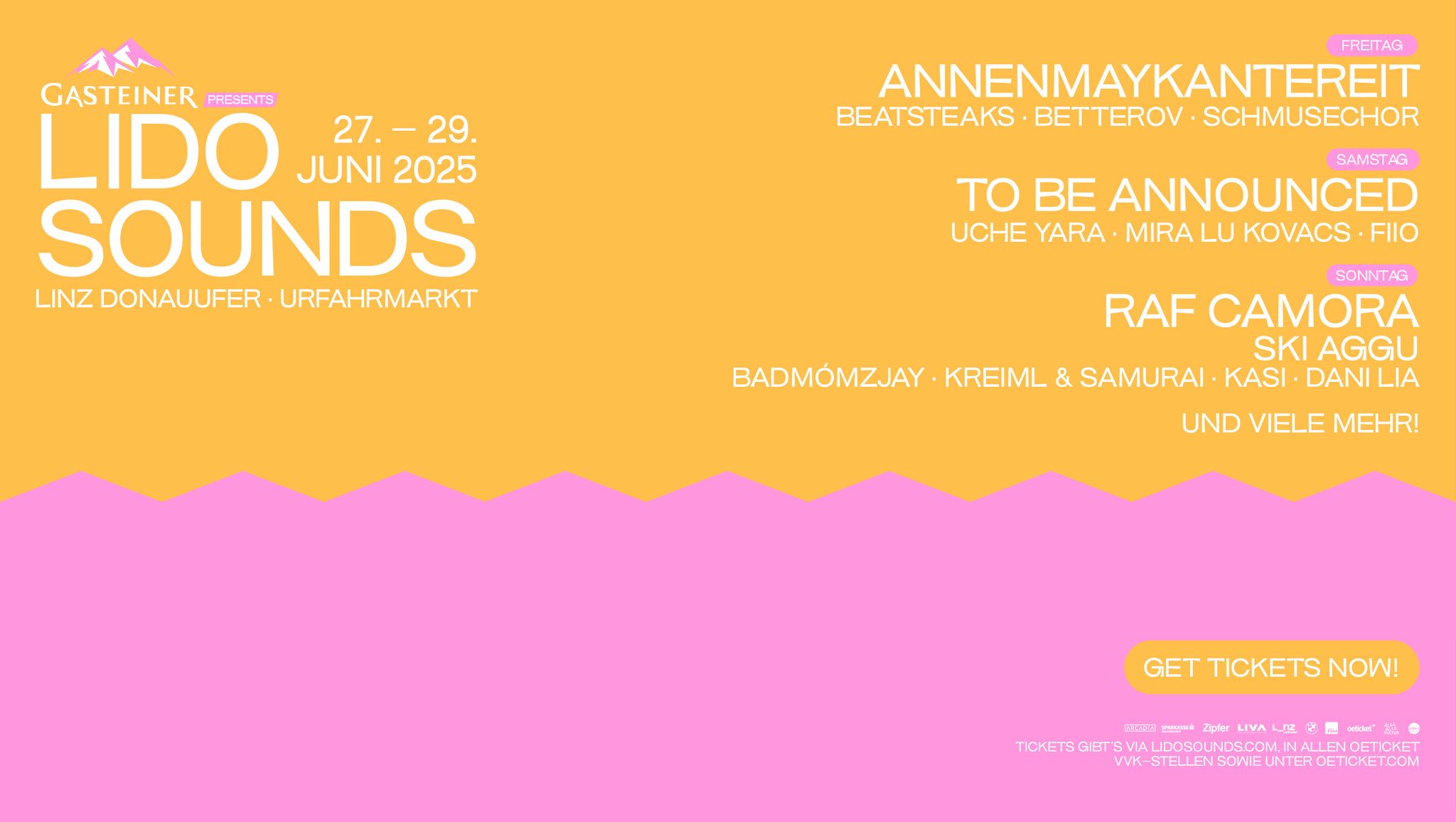 Lido Sounds 2025 am 27. June 2025 @ Linz Donauufer.