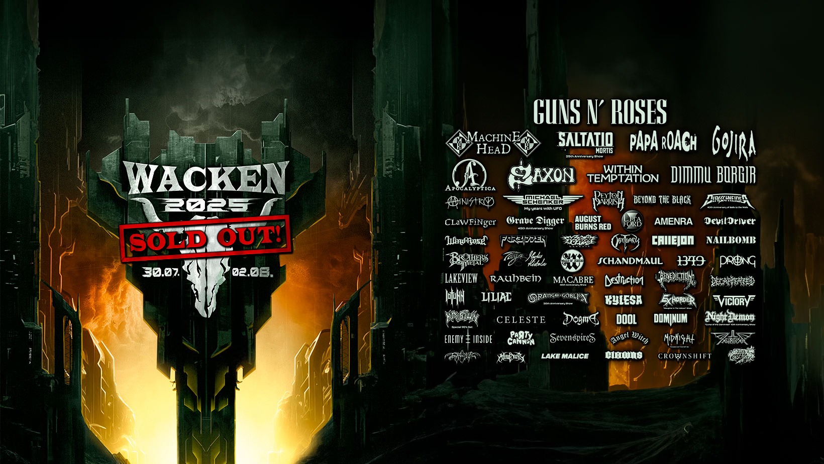 Wacken Open Air 2025 Wacken, Wacken · 30.07.2025 · Volume Events