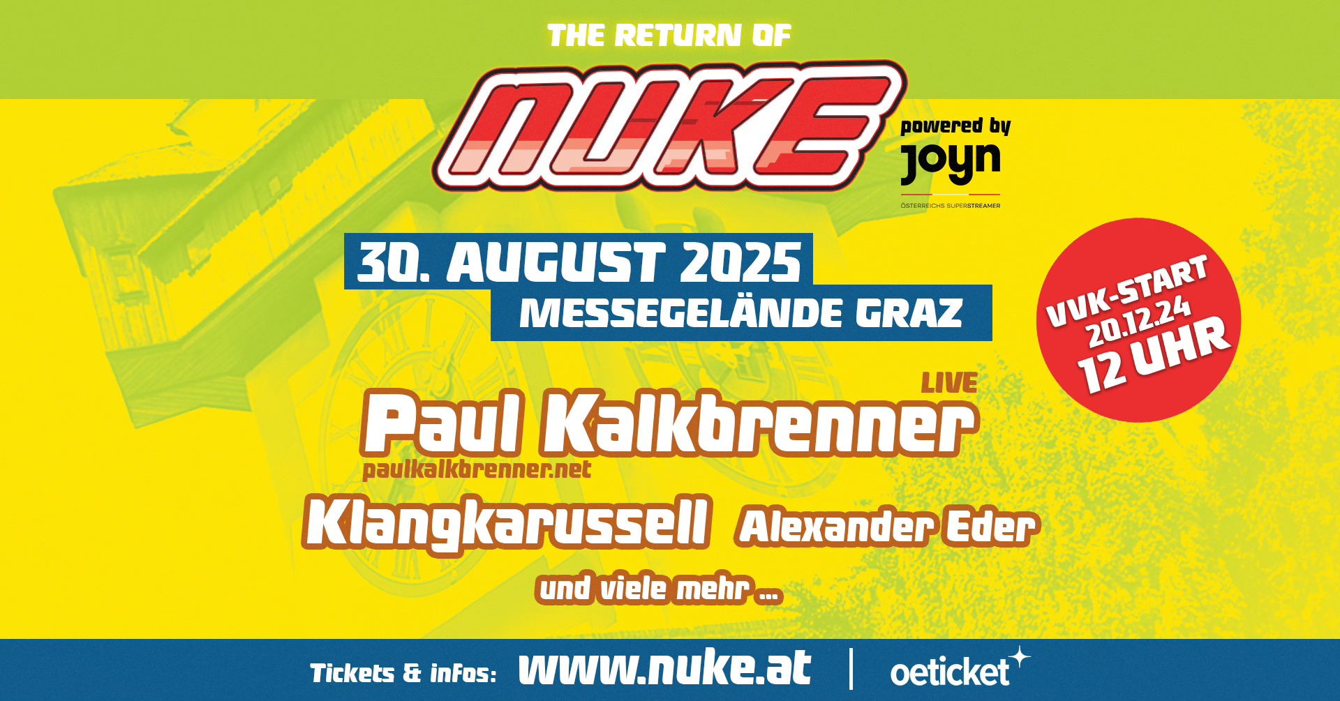 Nuke Festival 2025 am 30. August 2025 @ Messe Graz Open Air.