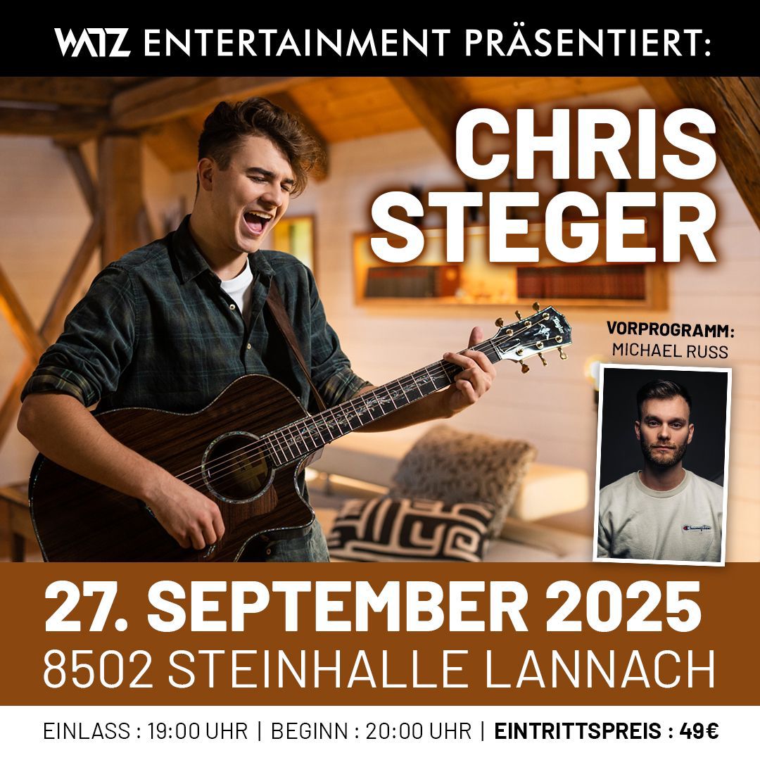 Chris Steger am 27. September 2025 @ Steinhalle Lannach.