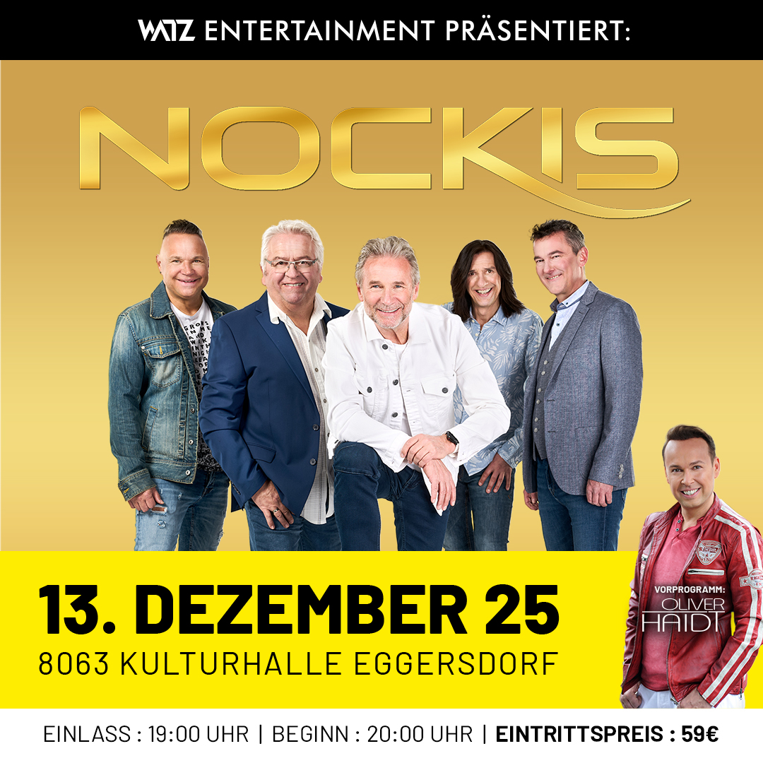 Nockis am 13. December 2025 @ Kulturhalle Eggersdorf.