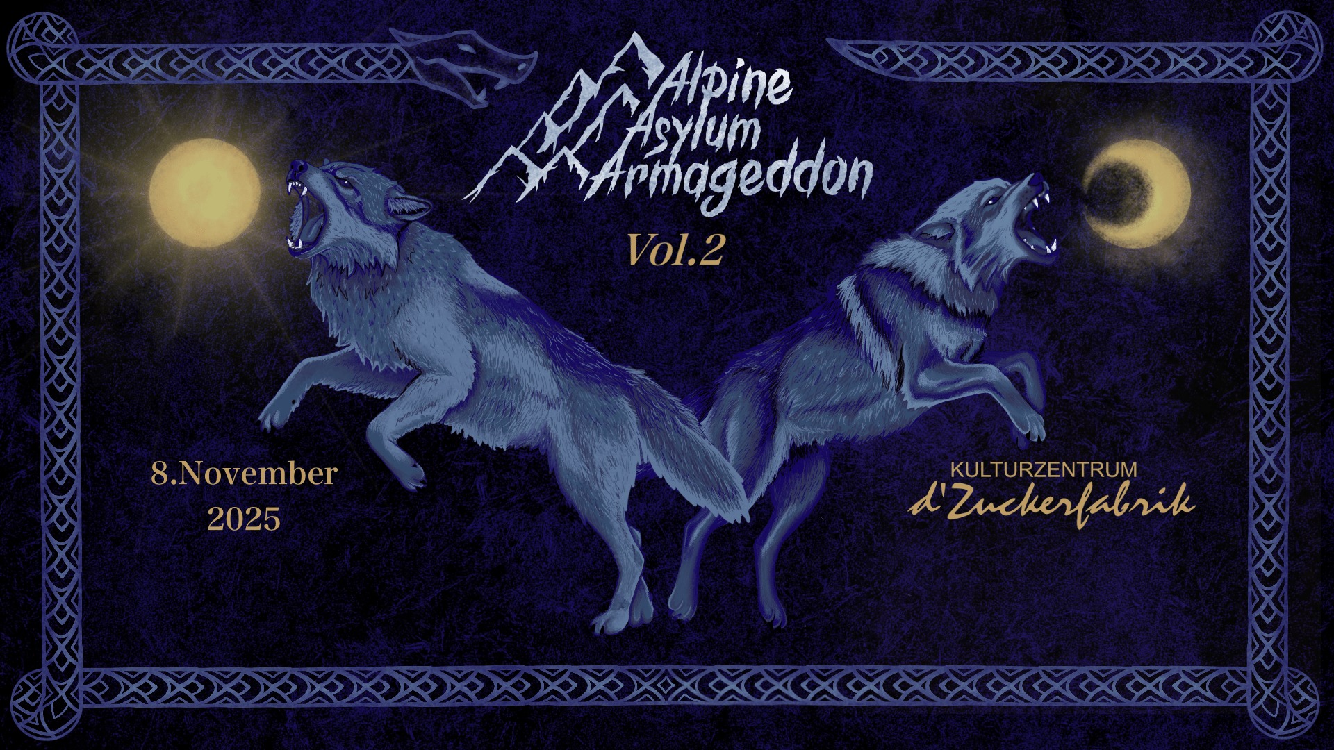 AAA - Alpine Asylum Armageddon Vol. II am 8. November 2025 @ Kulturzentrum d'Zuckerfabrik Enns.