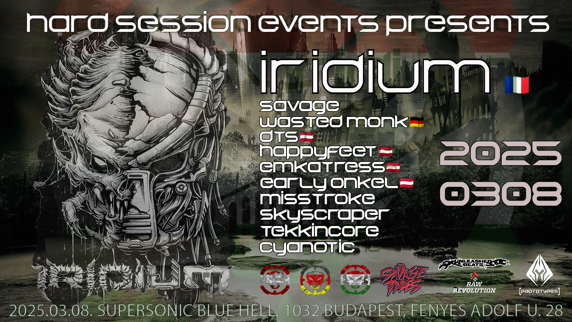 Hard Session Events am 8. March 2025 @ Supersonic Blue Hell.