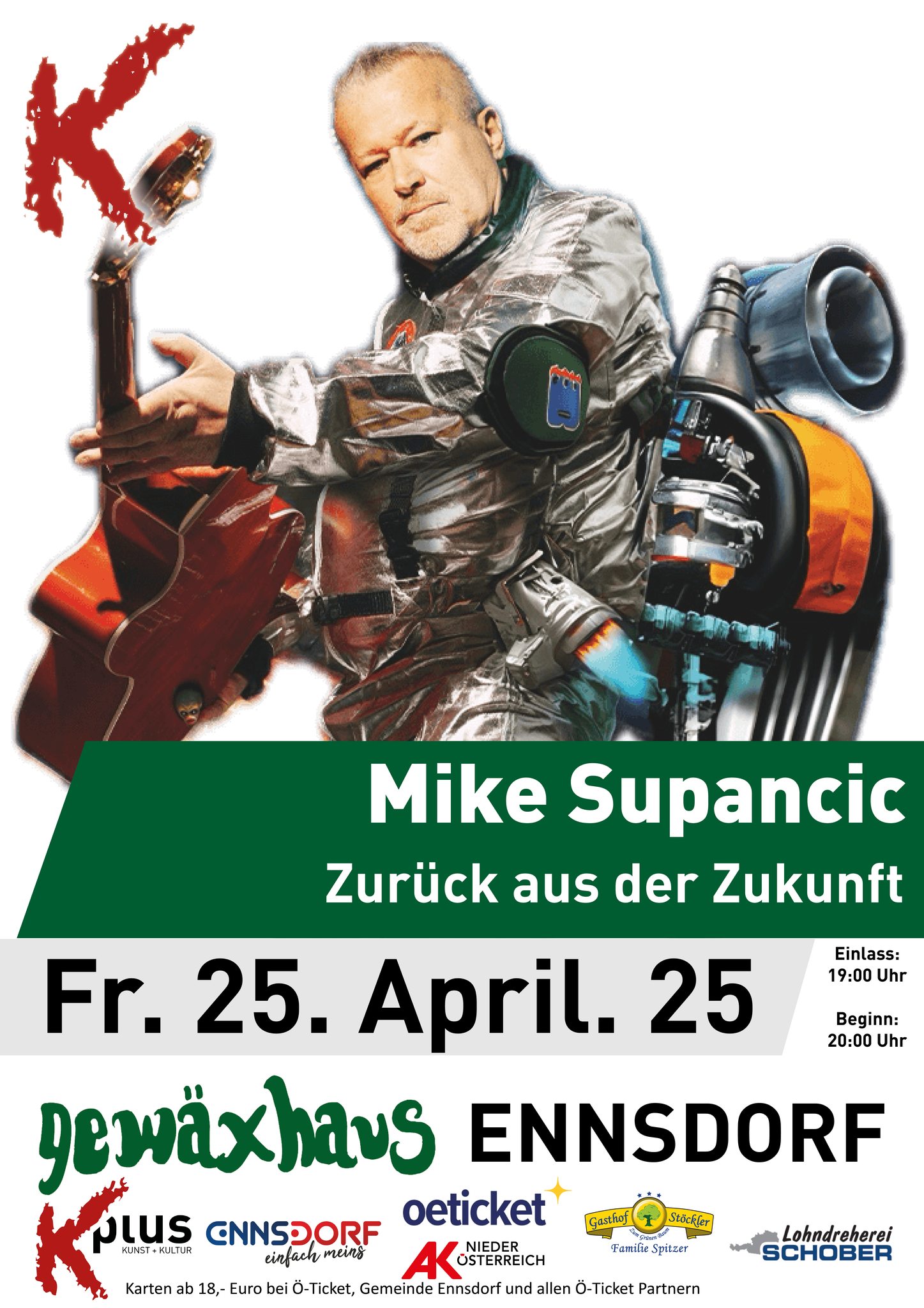 Mike Supancic am 25. May 2025 @ Gewäxhaus Ennsdorf.