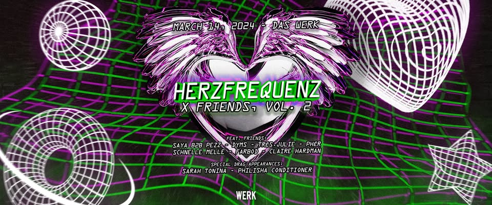 Herzfrequenz x Friends am 14. March 2025 @ Das Werk.